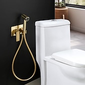 זול ברזים לבידה-סט ריסוס בידה חם וקר מוסתר לאסלה, מרסס בידה ידני לאסלה, מרסס בידה ידני לשירותים, מים חמים