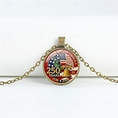  Набор из 4 подвесок в честь 250-летия США – двумерный орел. &Кулон с американским флагом, патриотическое памятное украшение, коллекционный предмет 1776-2026, подарок ко Дню независимости, 4 июля,