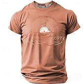 abordables Camisetas Gráficas de Música e Instrumentos-Hombre Música Argot divertido Camiseta Manga Corta Camiseta Impresión 3D Cuello Barco Camisa Moda Diario Diario Calle Negro Rojo Verano Primavera Ropa S M L XL XXL XXXL