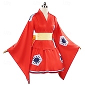  Óceáni kalandor Szalmakalapos kalóz Anime Felszerelések Álarcosbál Japán hagyományos kimonó Cosplay öltönyök Mindszentek napja Anime Expo Jelmez Kompatibilitás Női Felnőttek