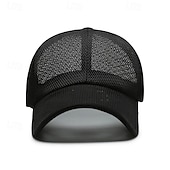 cheap Caps, Hats &amp; Visors-Baseball Cap Running Cap Sun Hat Unisex Cap Running Cap Solid Colored Sun Protection Windproof Quick Dry for Tennis Baseball Running Summer Spring Dark Grey Black Army Green