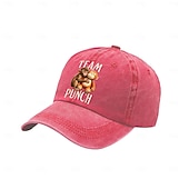 voordelige Geschenken-Team Punch Monkey Meme Baseball Cap Grappige Vintage Gewassen Katoenen Verstelbare Vader Pet voor Mannen en Vrouwen