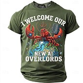  Hombre Argot divertido Camiseta Manga Corta Camiseta Impresión 3D Cuello Barco Camisa Moda Diario Diario Calle Rojo Verano Primavera Ropa S M L XL XXL XXXL