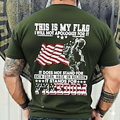 preiswerte Patriotische 250 T-Shirts-4. Juli 2026 250. Gedenktag Herren 3D-Druck US-Flagge Veteran Rundhalsausschnitt Kurzarm T-Shirt täglicher Streetwear