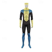  Abenteuer Invinciboy Superheld Zentai-Anzüge Outfits Bodysuits Videospiel Cosplay Film- und TV-Themenkostüme for Herren Erwachsene Maskerade Halloween Leistung Comic-Konzert