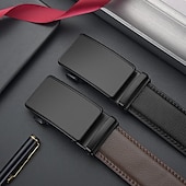 preiswerte Herren-Gürtel-Herren Gürtel Automatische Schnalle Leder Chrom Streetwear Zeitgenössisch Freizeit Einfach A01 A02 Lässig Täglich Geschäft Formell Taillengürtel