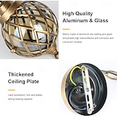 Недорогие Дизайн глобуса-Уличные подвесные светильники, водонепроницаемые, IP23, для крыльца, черная металлическая люстра с прозрачным стеклянным плафоном в железном каркасе, наружный фонарь для входа, патио, интересные идеи для жизни.