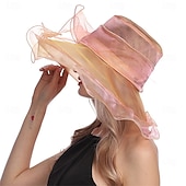 preiswerte Fascinators &amp; Hüte-Derby Hut Kirchenhut Kentucky Derby Hut Dame Edelfrau Kostüm Damen Derby Ascot Pferderennfestival Erwachsene Hut Frühling &amp; Sommer