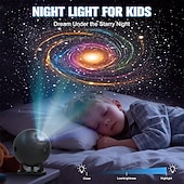 abordables luces del proyector galaxia estrella-Proyector planetario para dormitorio, 12 discos de imagen, proyector de galaxia, luz nocturna de estrellas, iluminación ambiental de techo, lámpara LED de galaxia espacial, decoración de habitación