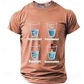  Men's Optimist Pessimist Realist Bassoonist Half Full Empty Reed Soaking Funny Musical Humor Sarcastic Graphic T Shirt Regular Fit Musician Gift Designer Clothing Apparel S M L XL XXL XXXL