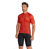 Χαμηλού Κόστους Ανδρικές φανέλες-Ανδρικά Πουλόβερ Γεωμετρικό Κοντομάνικο Ποδήλατο Αθλητική μπλούζα με 3 πίσω τσέπες Ύγρανση Αθλητισμός Θαλασσί Λευκό Ρουμπίνι Ρούχα