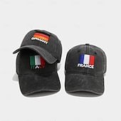 economico Partita di Calcio Mondiale 2026-Cappello da tifoso per la partita estiva di calcio 2026, berretto da baseball nero con bandiera ricamata, cappello da sole unisex, copricapo essenziale per gli eventi calcistici, perfetto per i tifosi