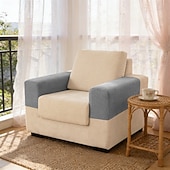 abordables Housse de fauteuil et d'accoudoir de canapé-Housses d'accoudoirs pour chaises et canapés, housses d'accoudoirs de canapé en jacquard spandex, protection antidérapante pour meubles, housses lavables pour fauteuils inclinables