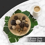 levne Umělé rostliny a zeleň-108 kusů palmových listů, umělých tropických monster - 6 druhů, velkých, malých, zelených, umělých palmových listů se stonky pro safari, džungli, havajskou luau, párty, dekoraci stolu, svatební,