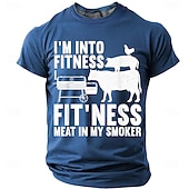  Hombre Argot divertido Camiseta Manga Corta Camiseta Impresión 3D Cuello Barco Camisa Moda Diario Diario Calle Brezo de pomelo Rojo Verano Primavera Ropa S M L XL XXL XXXL