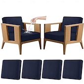 voordelige Patio Kussenshoes-4 stuks stretch kussenhoezen voor buiten, 100% waterdicht, vervangende hoezen voor tuinbanken en -sofa's, wasbare en herbruikbare meubelbeschermers.