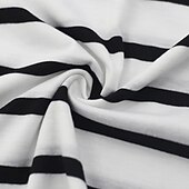 preiswerte Basic-T-Shirts-Herren T Shirt Kurzarmshirt T-Shirt Kurzarm Rundhalsausschnitt Sommer Frühling Gestreift Horizontale Streifen Mode Streetwear Stilvoll Patchwork Farbblock Streifen Lässig Täglich Outdoor Schwarz Rote