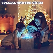 abordables lumières de projecteur de galaxie d'étoile-Vague océanique 2 en 1 &amp;Projecteur de méduses avec télécommande, minuterie et arrêt automatique, veilleuse 8 couleurs pour enfants, lampe d'ambiance USB pour chambre, cadeau de Noël ou d'anniversaire