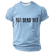  Per uomo Gergo divertente Maglietta Manica Corta maglietta Stampa 3D Girocollo Camicia Moda Quotidiano Quotidiano Streetwear Blu Blu chiaro Nero Estate Primavera Abbigliamento S M L XL XXL XXXL