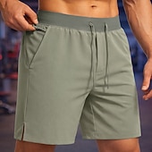 ieftine Șorturi de alergare-Bărbați Σορτς για τρέξιμο Pantaloni scurți sportivi Pantaloni Sport de Sală Cordon Buzunare Pantaloni scurți Zilnic În aer liber sportiv Vară Confortabil la umezeală Respirabil Gimnastică antrenament