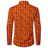 economico Cime-Retrò Vintage Anni '70 Camicia Disco Geometrico Psichedelico Costume Per uomo Halloween Carnevale Festival Musicale Parata dell'Orgoglio Mese dell'orgoglio Adulti Camicia
