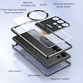 ieftine 2026 Samsung Galaxy S26 Seria-telefon Maska Pentru Samsung Galaxy S26 Ultra Noutate Cu Magsafe rezista Detașabil și Protecție de Ecran Retro MetalPistol ABS + PC