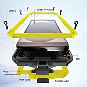 abordables 2026 Samsung Galaxy S26 Série-téléphone Coque Pour Samsung Galaxy S26 Ultra Plus S25 Edge S25 FE Adsorption Magnétique avec Support Supporte la Charge Sans Fil Antichoc Métal Silicone