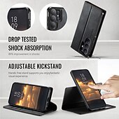 levne 2026 Samsung Galaxy S26 Série-telefon Carcasă Pro Samsung Galaxy S26 S26 Ultra Plus Pouzdro na peněženku se stojánkem Podpora bezdrátového nabíjení Stojánek Retro TPU PU kůže