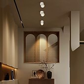 Χαμηλού Κόστους Φώτα Οροφής με Dimmer-led 1 πακέτο προβολέων από ύφασμα με διακόπτη dimmer, ρυθμιζόμενο, όλα τα λευκά σκίαστρα, ελεγχόμενα μέσω εφαρμογής