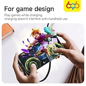 Χαμηλού Κόστους Καλώδια κινητού τηλεφώνου-Καλώδιο φόρτισης υψηλής ισχύος 240w τύπου C με βάση στήριξης, σχεδιασμός 2 σε 1 για φόρτιση &amp;Προβολή hands-free, γρήγορη μεταφορά 480mbps, υλικό υγρής σιλικόνης, κέλυφος από κράμα ψευδαργύρου,