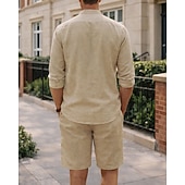 cheap Tracksuits-Men's Tracksuit Jogging Suit Workout Suits Drawstring 2 Piece Solid Colored Athletic Clothing Set Summer Spring Dark Grey Black Gym Workout Jogging Running Moisture Wicking Breathable Long Sleeve