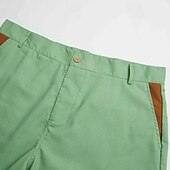 economico Vacanza-Per uomo Pantaloncini cargo Shorts Shorts di Lino Pantaloncini Estivi Patchwork Tasca Blocco di colori Comodità Traspirante Corto Casuale Quotidiano All'aperto Moda Designer Verde Cachi Inelastico