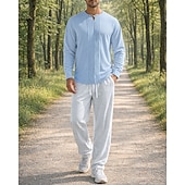 economico Tute da ginnastica-Per uomo Tuta da Ginnastica Tuta da Jogging Tute da allenamento Coulisse 2 Pezzi Tinta unita Set di Abbigliamento Sportivo Estate Primavera Nero con Bianco Cáqui Escuro Allenamento in Palestra