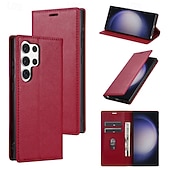 cheap 2026 Samsung Galaxy S26 Series-Phone Case For Samsung Galaxy S26 S26 Plus S26 Ultra Wallet Case Flip Cover Magnetic Full Body Protective Kickstand Retro PU Leather