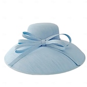 levne Fascinátory a klobouky-Elegantní Retro Derby Vlasové ozdoby Klobouky Kostelní klobouk Pánová Šlechtična Maškarní kostým Dámské Valentýna Derby Svatebnívečírek Ascot Dospělé Klobouk Jaro léto