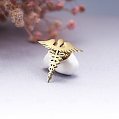 preiswerte Männerbrosche-Herren 1 Stück Manschettenknöpfe Edelstahl Broschen Lässig Täglich Elegant Mode Silber Gold Schwarz