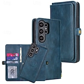 tanie 2026 Samsung Galaxy S26 Seria-telefon Kılıf Na Samsung Galaxy S26 S26 Plus S26 Ultra Etui na karty portfela Odpianane Magnetyczne Ochrona całego ciała Retro Skóra PU