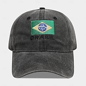 economico Partita di Calcio Mondiale 2026-Cappello da tifoso per la partita estiva di calcio 2026, berretto da baseball nero con bandiera ricamata, cappello da sole unisex, copricapo essenziale per gli eventi calcistici, perfetto per i tifosi