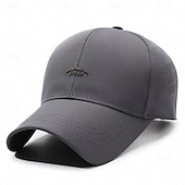 Χαμηλού Κόστους Καπέλο μπέιζμπολ ανδρών-Ανδρικά Τζόκεϊ Καπέλο ηλίου Καπέλο φορτηγατζή Μαύρο Βαθυγάλαζο Πολυεστέρας Προσαρμόσιμη Μοντέρνα Κομψό στυλ street Καθημερινό Καθημερινά ΕΞΩΤΕΡΙΚΟΥ ΧΩΡΟΥ Διακοπές Σκέτο