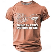 preiswerte Morsomme T-skjorter for menn-Men's FOUND AN EARLY PICTURE OF ME Funny Born Winner Graphic T-Shirt Sperm Parachute Cartoon Joke Tee Smart Player Humor Creative Gag Gift Short Sleeve Casual Designer Clothing Apparel S M L XL XXL XX