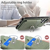 billiga 2026 Samsung Galaxy S26 Serien-telefon fodral Till Samsung Galaxy S26 S26 Plus S26 Ultra Skal med stativ Ringhållare Ringspänne Kontor / företag TPU PU läder