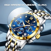 cheap Quartz Watches-LIGE Men Quartz Watch Minimalist Luminous Stainless Steel Watch