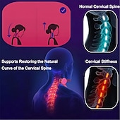economico accessori per trapano-Collare cervicale regolabile a 360° - supporto per il collo con distensore cervicale | collare cervicale in plastica per correggere la postura della testa in avanti e alleviare il dolore al collo