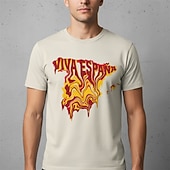  2026年ワールドサッカーマッチ セット グラフィックTシャツ パーティー サッカー スペインサッカーファン Tシャツ のために 男女兼用(儿童不要选这个) 成人 3Dプリント  のために パーティー スポーツ・アウトドア