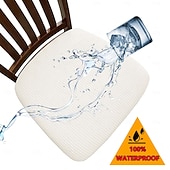 economico Copertura per sedia-Fodere impermeabili ed elasticizzate per cuscini di divano e poltrona, in tessuto jacquard di pile di mais, con cinghie elastiche, antiscivolo, confezione da 2, 4 o 6 pezzi.