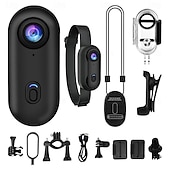 cheap Action Camera-Action Camera, 1080P Waterproof Thumb Recorder, Portable Outdoor Sports Camcorder with Sturdy Clip Mount Housing and Hands Free Activity Capture Function, Ideal for Motorcycle Cycling Hiking Travel