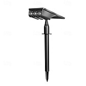 olcso Pathway Lights &amp; Lanterns-1 db kültéri napelemes fali spotlámpa, IP55 vízálló, 3 LED gyöngy, polip dizájn, kettős rögzítési lehetőség, dekoratív LED tájvilágítás kertbe, udvarra, ösvényre, gyepre, teraszra