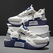 economico Sneakers Casual-sneakers sportive da uomo in similpelle: resistenti, comode ed eleganti per attività casual e all'aperto, ideali per l'uso quotidiano, la palestra e le avventure del fine settimana