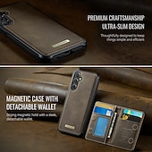 Недорогие Чехлы для Samsung-телефон Кейс для Назначение SSamsung Galaxy S25 S24 S23 Ultra Plus Магнитный адсорбционный футляр со стендом Магнитный ТПУ Кожа PU