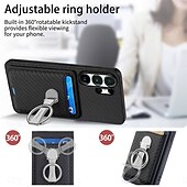 abordables 2026 Samsung Galaxy S26 Série-téléphone Coque Pour Samsung Galaxy S26 S26 Plus S26 Ultra Coque Arrière avec Support Support Anneau Emplacement Carte Rétro TPU Fibre faux cuir